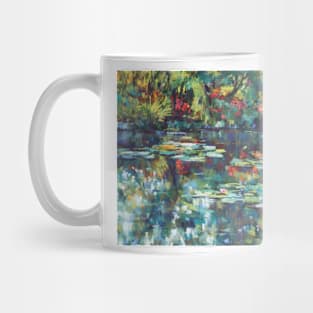 Monet garden reflections Mug